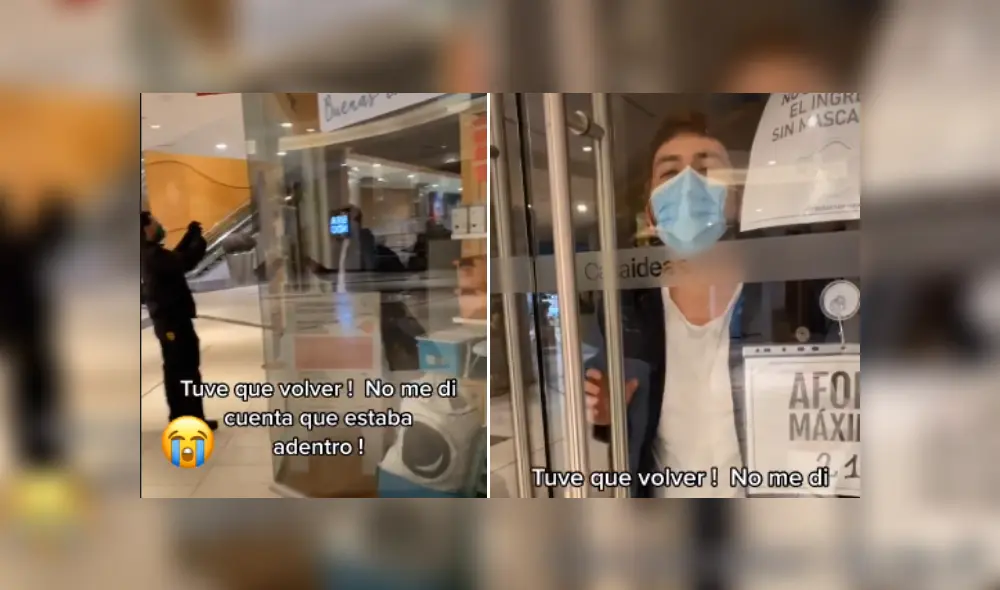 Desliza a la izquierda para ver más sobre esta graciosa escena que protagonizó un joven trabajador. (Foto: captura)