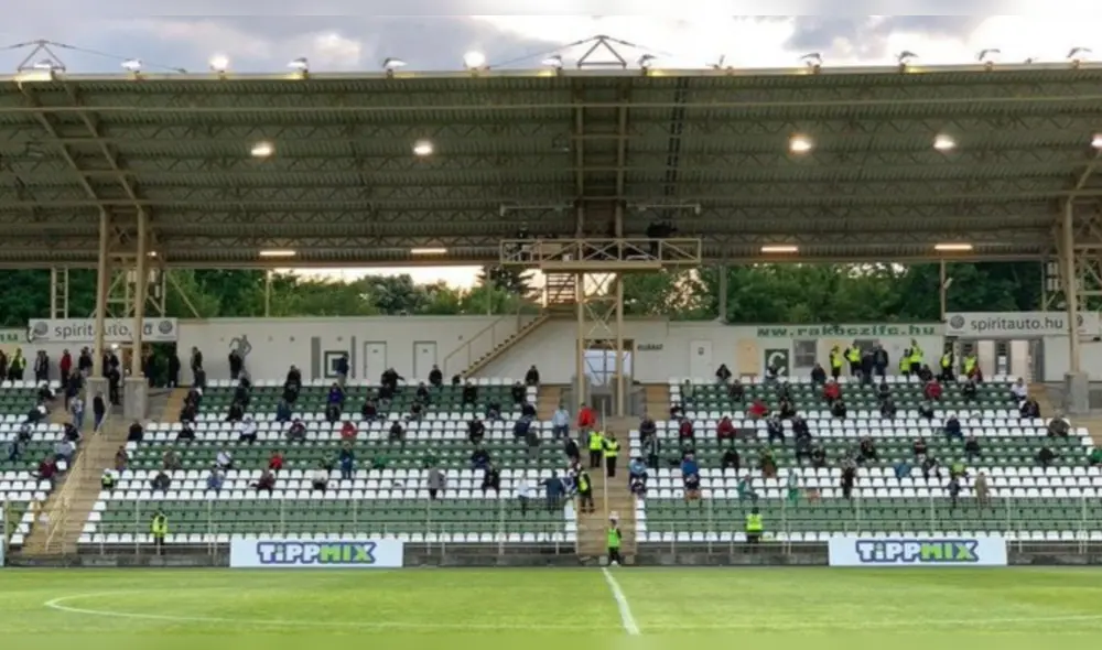 Hungría permite el ingreso de público a los estadio de fútbol. Foto: Twitter Hungría permite el ingreso de público a los estadio de fútbol. Foto: Twitter