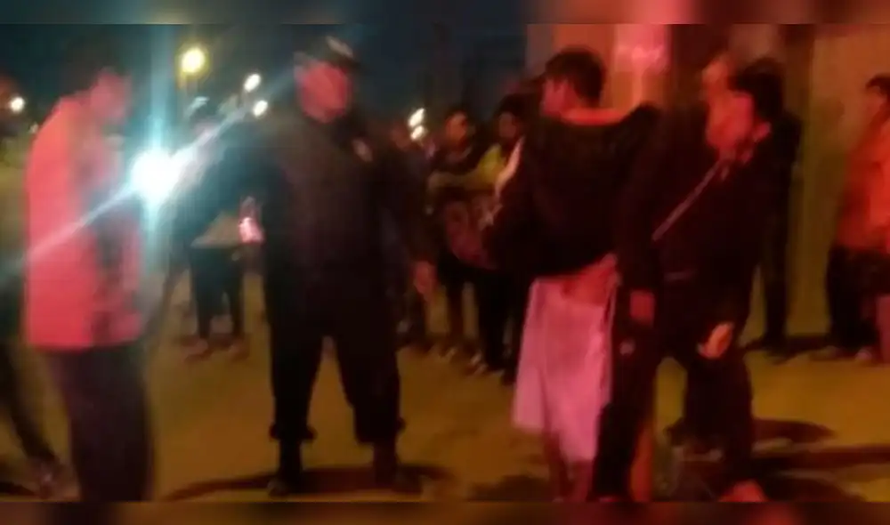 En Tacna ataron a poste a dos delincuentes que intentaron robar viviendas.