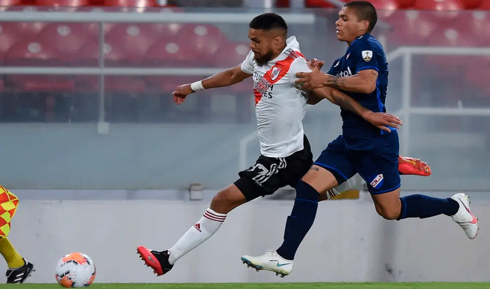 El partido de ida terminó en victoria de River Plate por 2 goles a 0. Foto: EFE