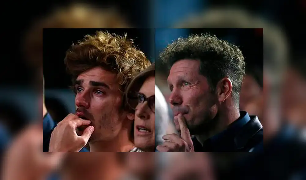 Griezmann y Simeone lloraron desconsoladamente en la despedida de Godín [VIDEO]