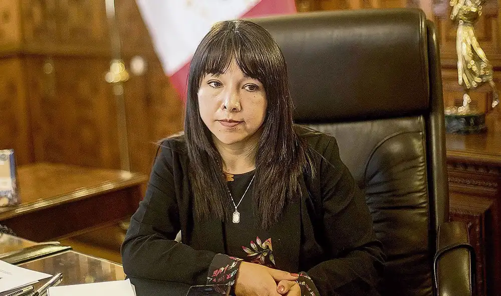 La titular del Parlamento exhortó el cese de la represión policial. Foto: La República La titular del Parlamento exhortó el cese de la represión policial. Foto: La República