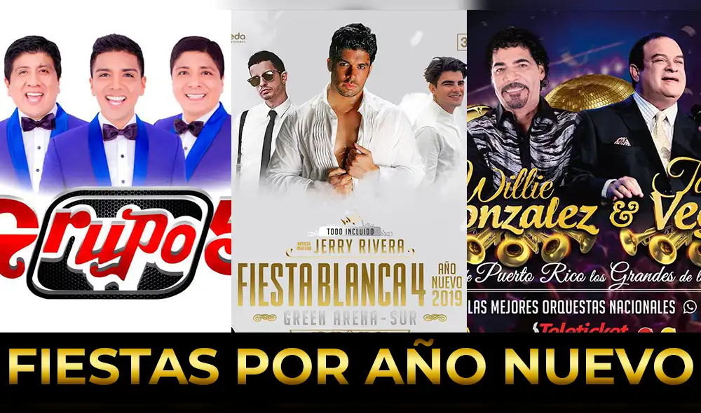 Año Nuevo 2019: estas son las mejores fiestas para despedir el 2018 [FOTOS]