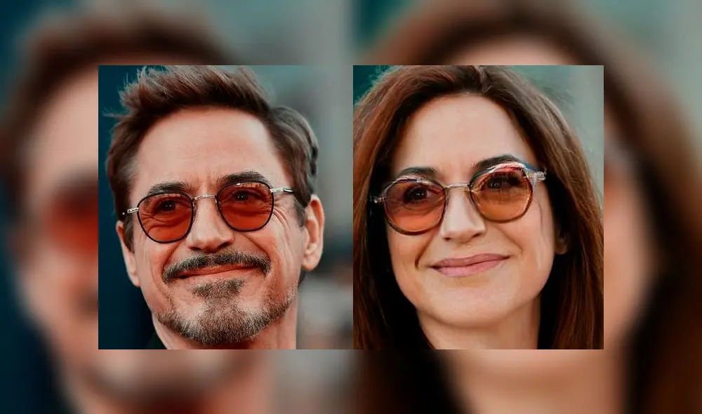 Cambio de género de Robert Downey Jr con FaceApp (Imagen: TecnoXporia)