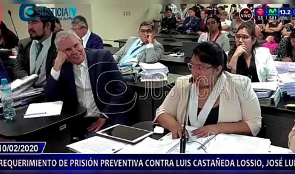 El abogado defensor de Luis Castañeda Lossio expresó las disculpas ante la magistrada. Foto: Captura Justicia TV