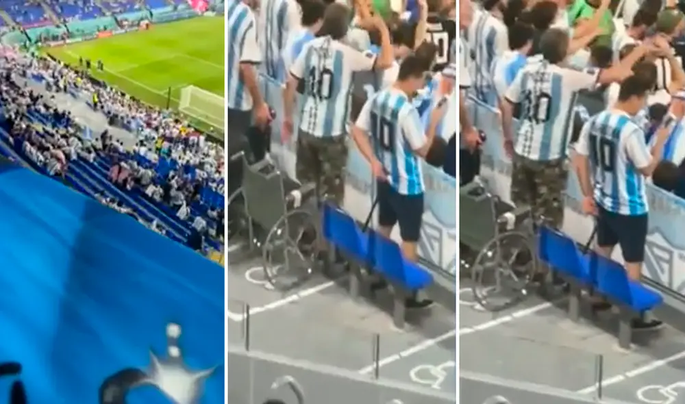 Miles de usuarios se quedaron sorprendidos al ver al hincha de pie. Foto: composición de LR/ captura de TikTok/@Gabi20t