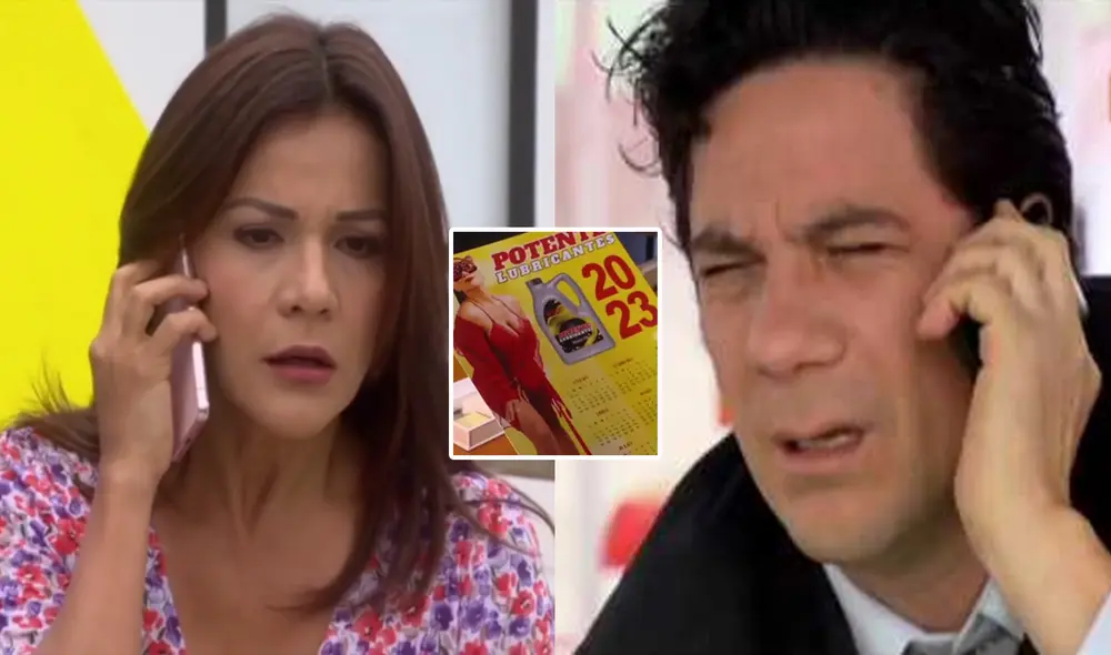 Charito solo quiere que desaparezcan el calendario con sus fotos en él. Foto: composición LR/América TV Charito solo quiere que desaparezcan el calendario con sus fotos en él. Foto: composición LR/América TV