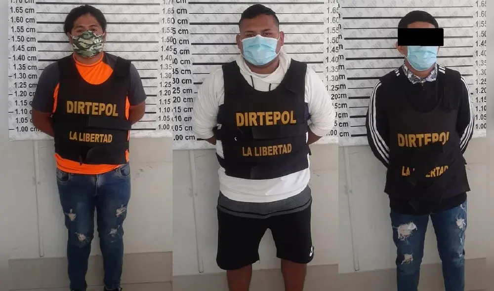 Detenidos trataron de escapar de la Policía.