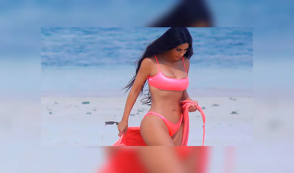 Kim Kardashian reta la censura de Instagram en diminuto bikini  [VIDEO]