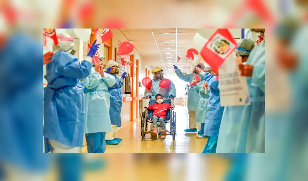 Niña con quemaduras superó a la COVID-19. Foto: Andina