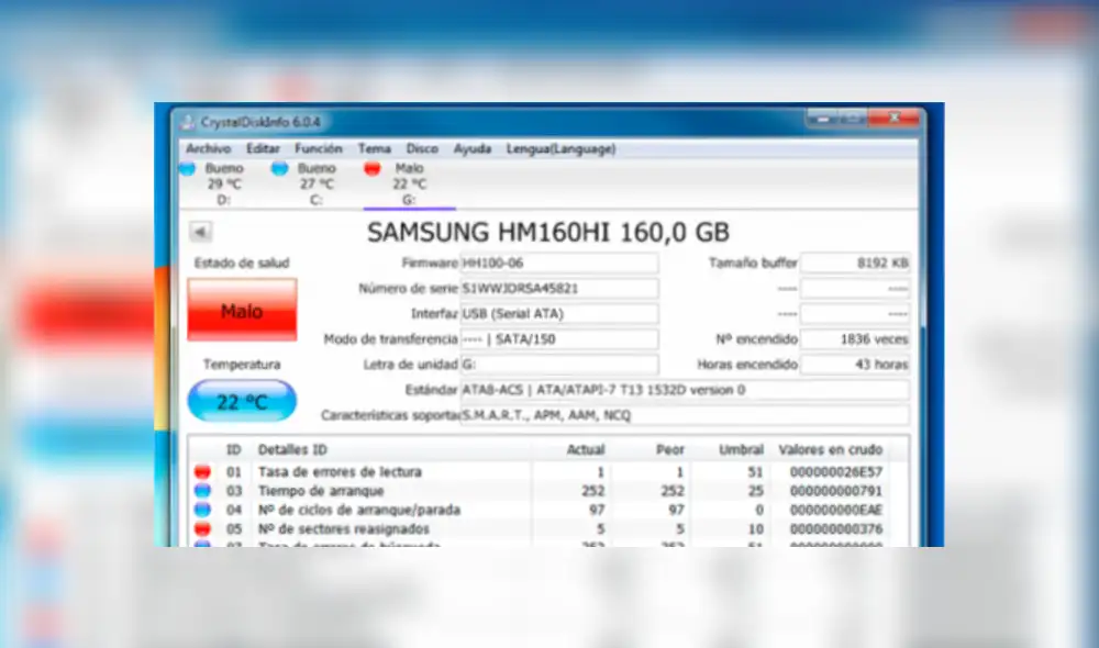 Verifica su estado con un programa externo. Revisa el enlace de descarga en la nota.
