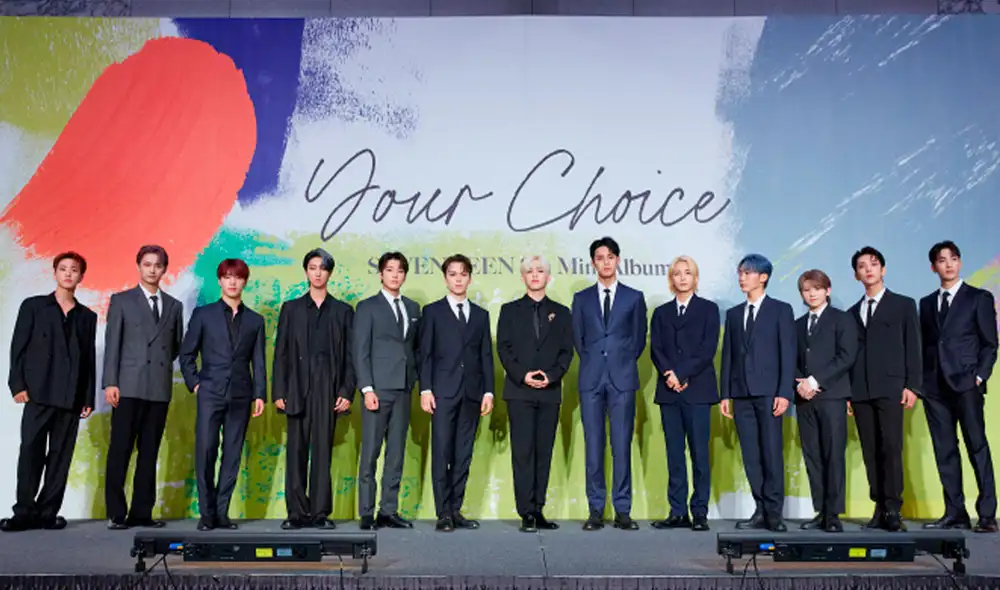 Presentación oficial del octavo miniálbum de SEVENTEEN. Foto: Pledis