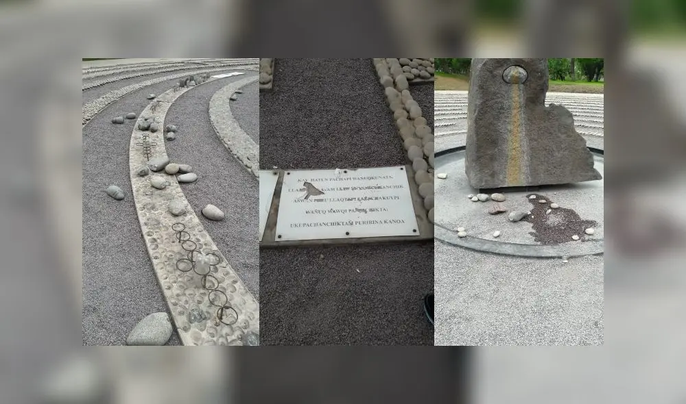 A través de una publicación se denunció la acción vandálica contra de la obra. Foto: Facebook El ojo que Llora A través de una publicación se denunció la acción vandálica contra de la obra. Foto: Facebook El ojo que Llora