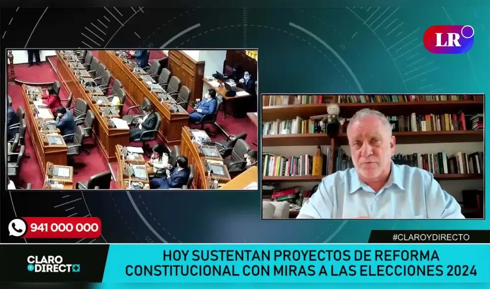 Augusto Álvarez Rodrich en Claro y Directo. Foto: LR+ Augusto Álvarez Rodrich en Claro y Directo. Foto: LR+