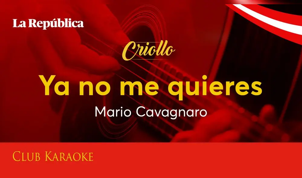 Ya no me quieres, canción de Mario Cavagnaro