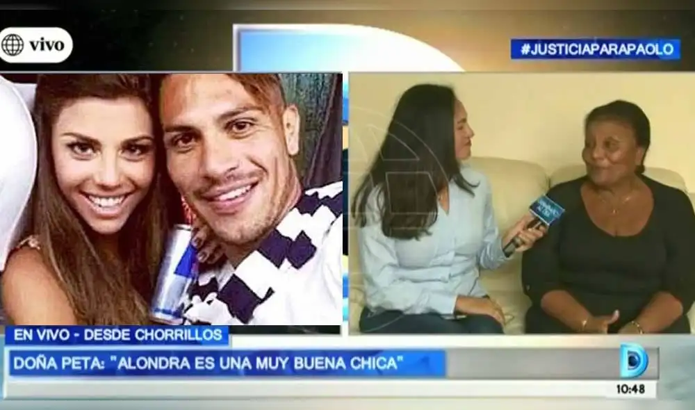 ¿Doña Peta confirmó la relación entre Paolo Guerrero y Alondra García Miró? [VIDEO]
