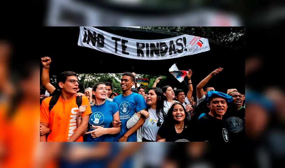 Los estudiantes venezolanos no cesan en su lucha por sacar de la crisis a su país.
