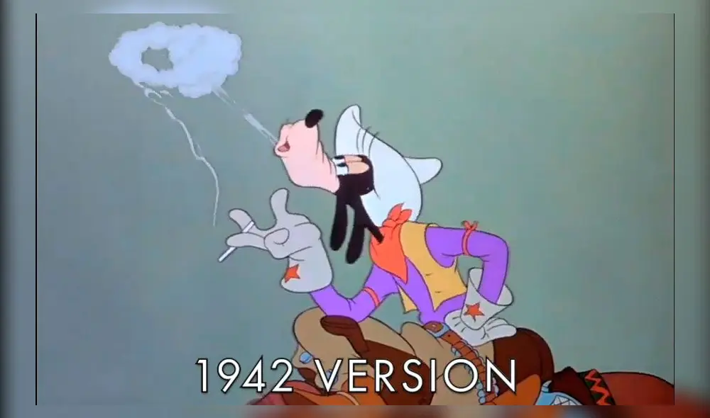 Goofy fumando. Créditos: Disney Goofy fumando. Créditos: Disney