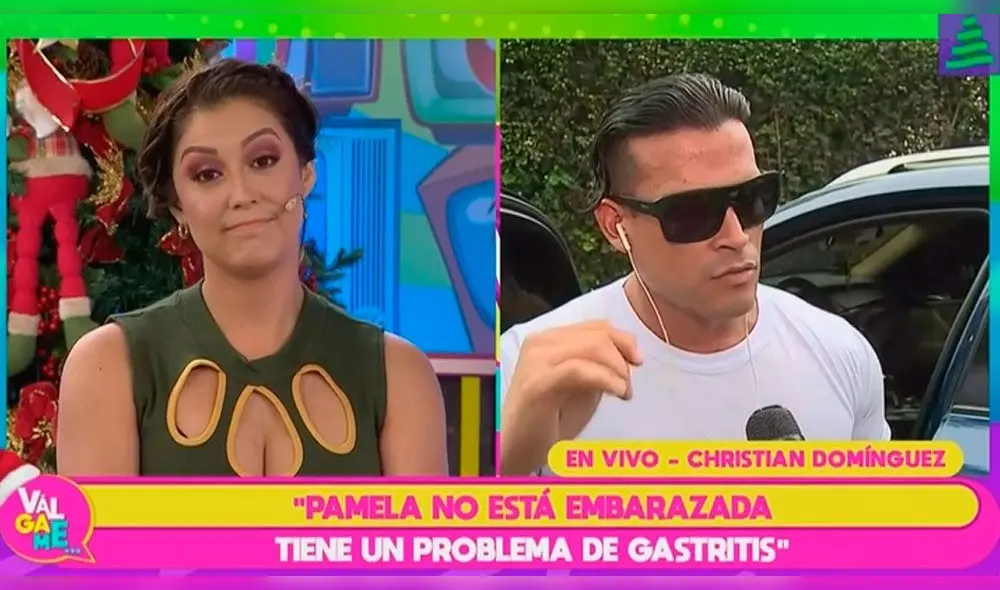 Karla Tarazona encara a Christian Domínguez en "Válgame"