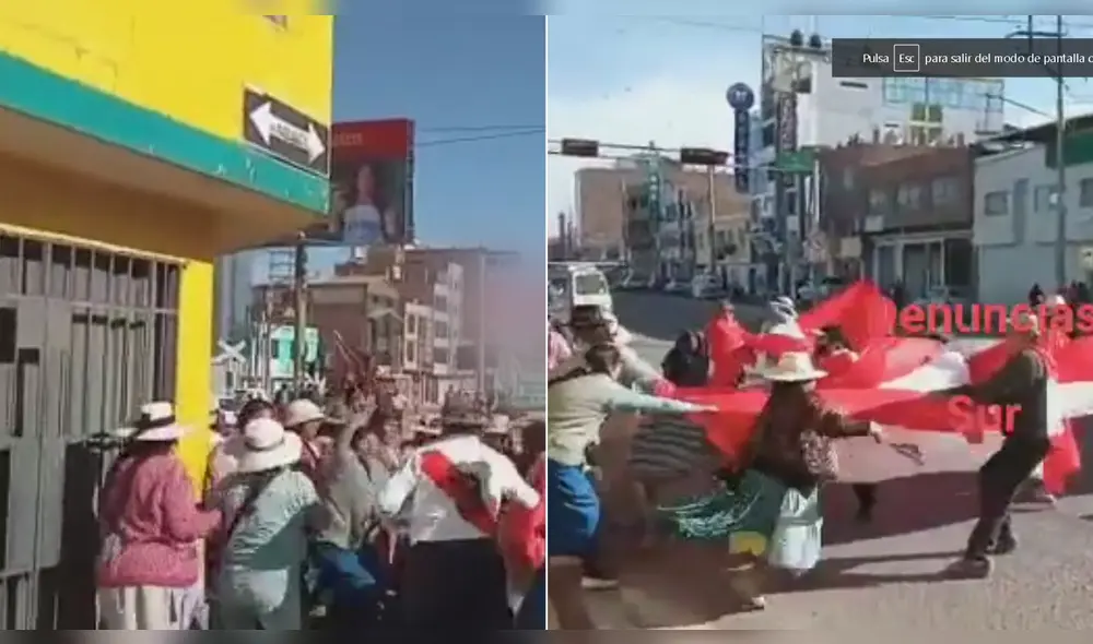 Enfrentamientos registrados en Juliaca. Foto: Captura de video/Denuncias Sur Enfrentamientos registrados en Juliaca. Foto: Captura de video/Denuncias Sur