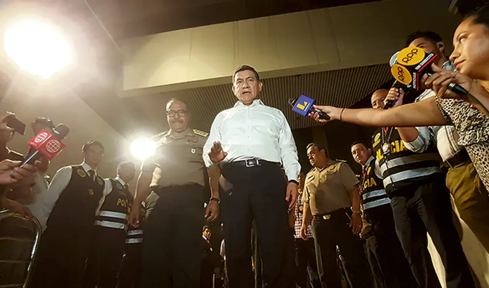 "Ningún feminicidio impune". El ministro del Interior y los oficiales de la PNP dieron detalles.