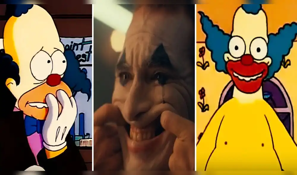 Krusty, el payaso en el tráiler de Joker - Fuente: Fox Krusty, el payaso en el tráiler de Joker - Fuente: Fox