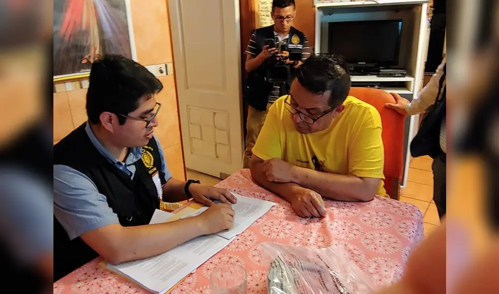 Detención de Juan Sotomayor. Foto: Ministerio Público.