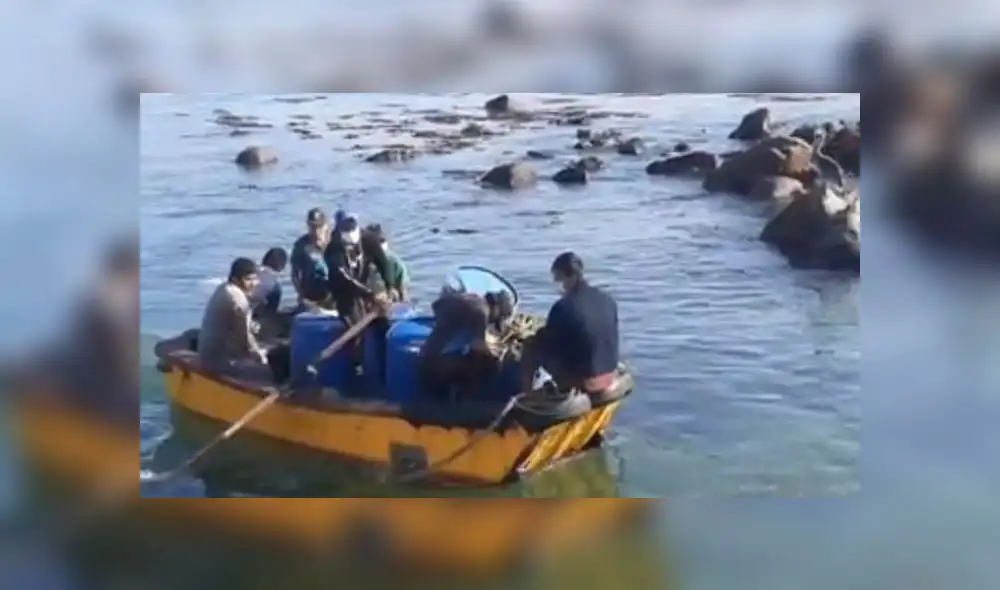 Muchos de los pescadores no portan mascarillas ni respetan el distanciamiento social. Muchos de los pescadores no portan mascarillas ni respetan el distanciamiento social.