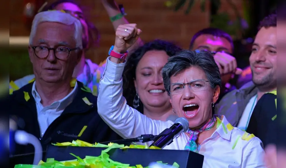 López, de 49 años, obtuvo el 35,24% de los apoyos en Bogotá en una reñida disputa con el liberal Carlos Fernando Galán. Foto: AFP. López, de 49 años, obtuvo el 35,24% de los apoyos en Bogotá en una reñida disputa con el liberal Carlos Fernando Galán. Foto: AFP.