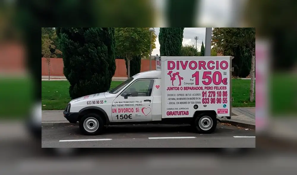 La divorcioneta es una forma de generar publicidad y créditos a la firma de abogados. (Foto: ABC)