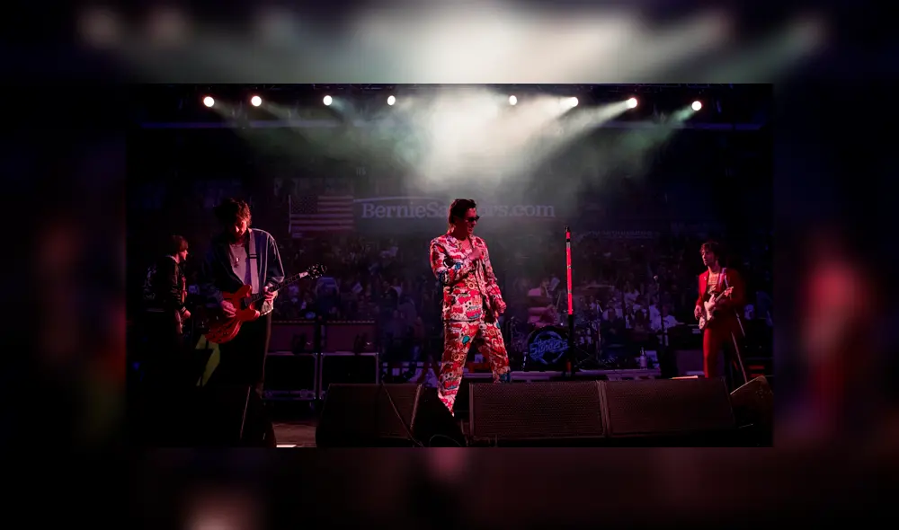 The Strokes en el mitin de Bernie Sander