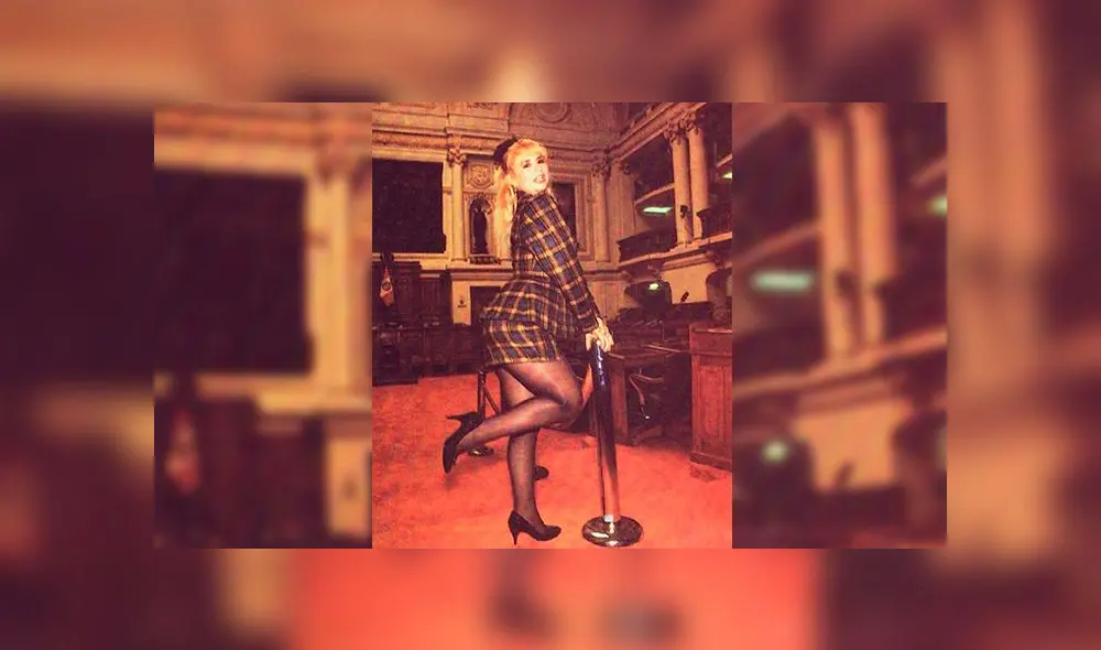 Susy Díaz comparte foto de su pasado como congresista y usuarios le hacen peculiar pedido