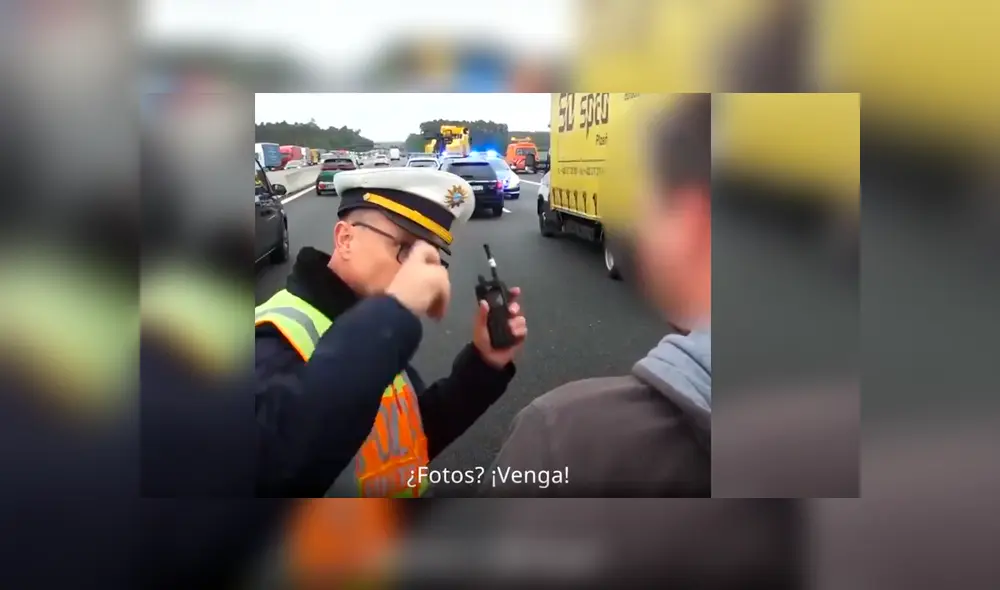 Facebook viral: Policía da incomparable discurso a chofer que tomaba fotos de trágico accidente