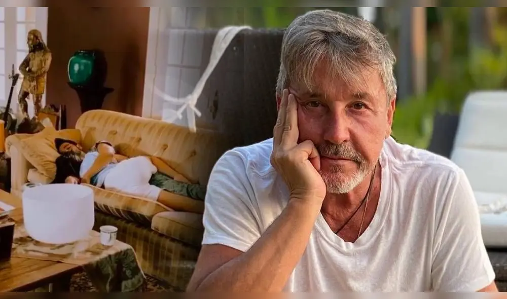 Se puede observar cómo Ricardo Montaner ingresa a una de las habitaciones de su vivienda y se encuentra con una tierna escena. (Foto: Composición)