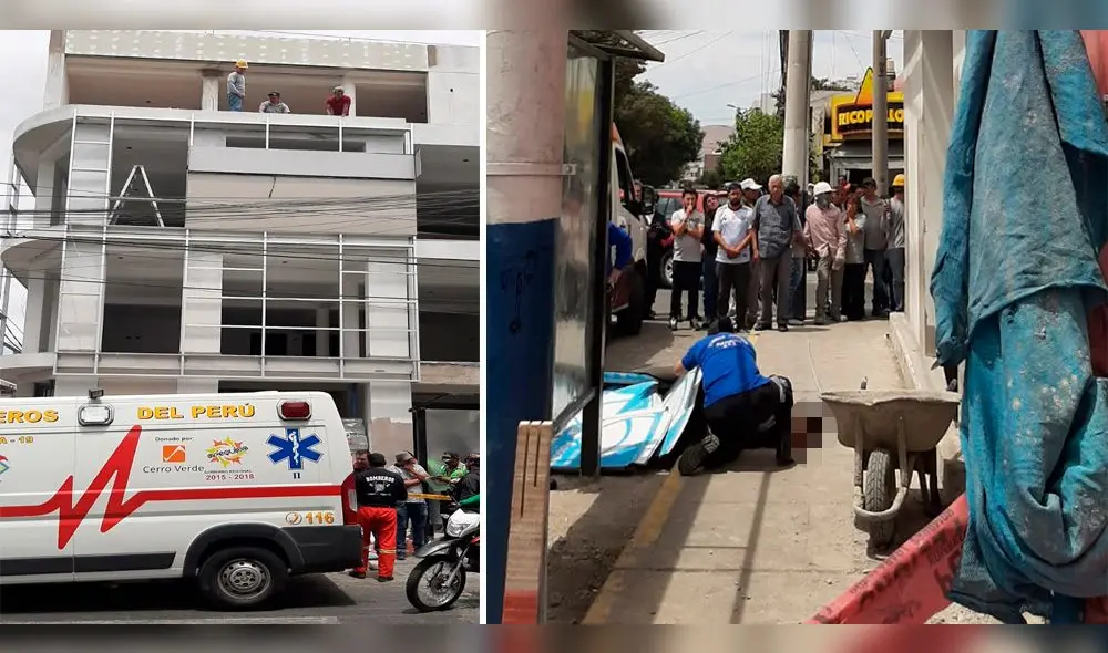 Obrero venezolano fallece tras caer del tercer piso de edificio en construcción.