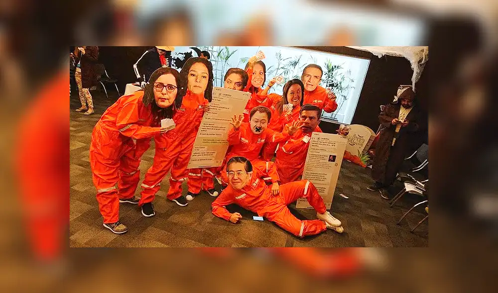 Facebook Viral: Grupo se disfrazó de fujimoritas por fiesta de Halloween y sorprender a todo el mundo [VIDEO] 