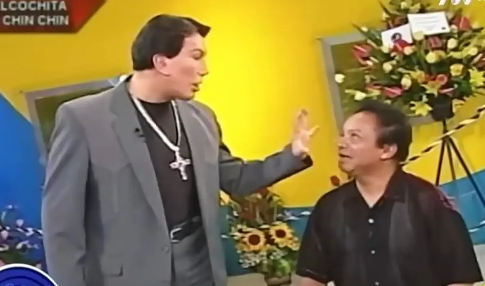 Jimmy Santi estuvo a punto de perder los papeles con Melcochita, pero este mostró bastante paciencia y se logró calmar la situación. Foto: captura de ATV