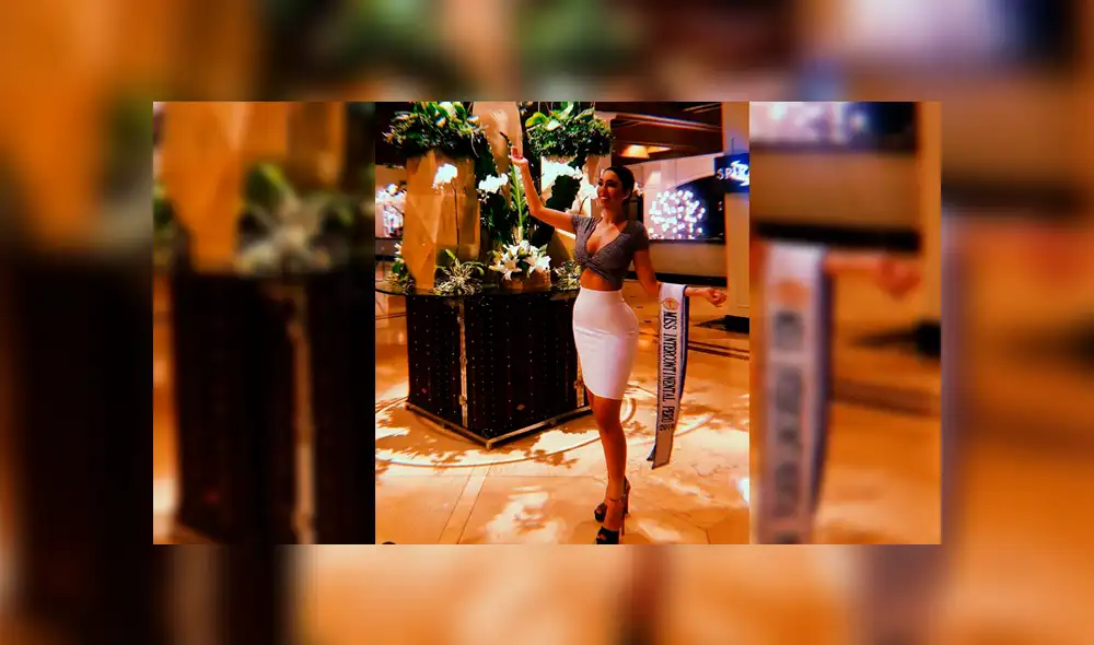 Hermana de Stephanie Valenzuela ganó el título a mejor traje típico en certamen de belleza 