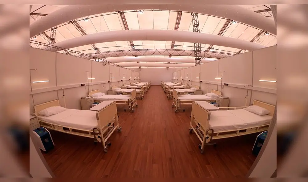 Centro de hospitalización temporal Covid-19 La Victoria. Foto: Clinton Medina. Centro de hospitalización temporal Covid-19 La Victoria. Foto: Clinton Medina.