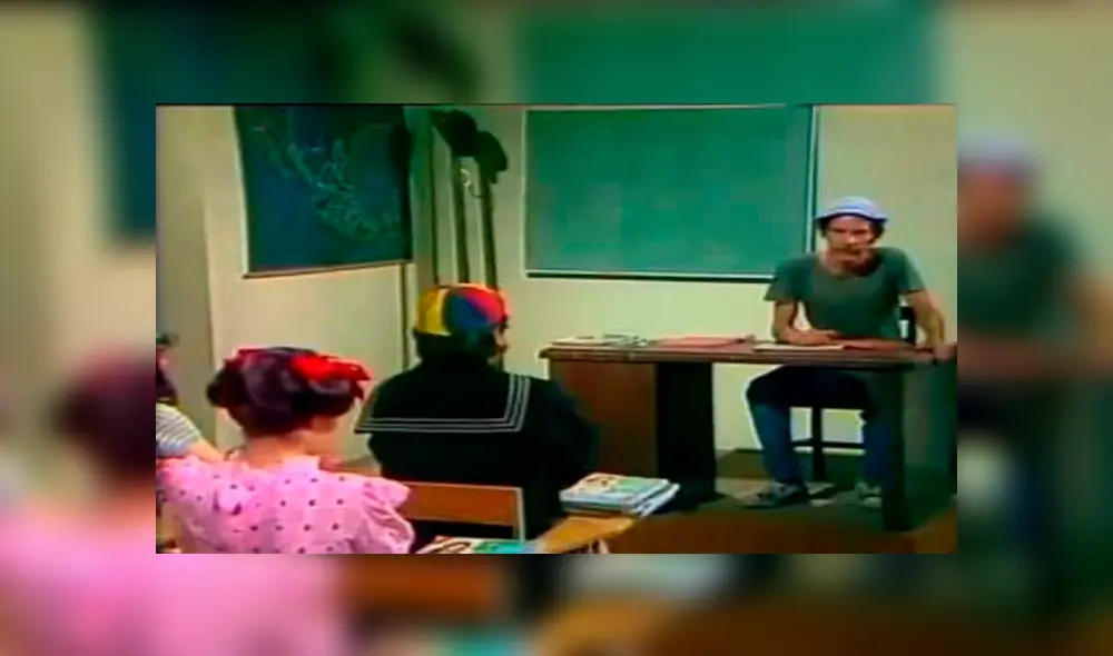 'Don Ramón' se convierte en profesor en El chavo del ocho.
