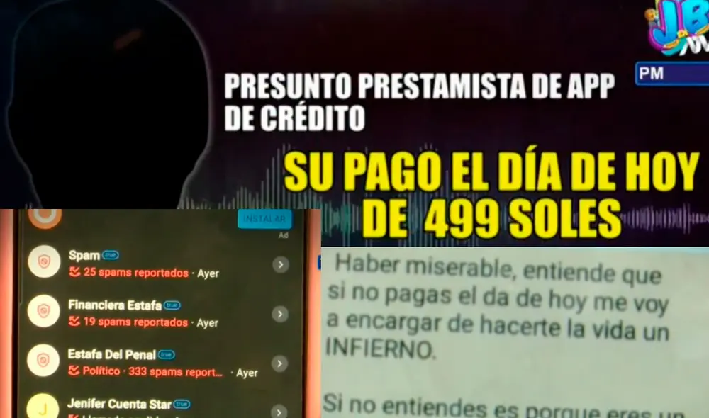 Las víctimas señalan que nunca pidieron un prestamo. Foto: captura ATV Noticias