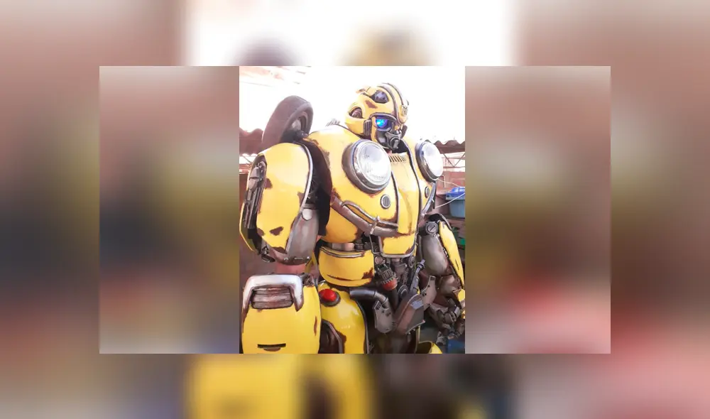 Facebook viral: peruano hace cosplay ‘hiperrealista’ de Bumblebee y sorprende a fans de Transformers. Foto: Rene Loayza/Alter Ego