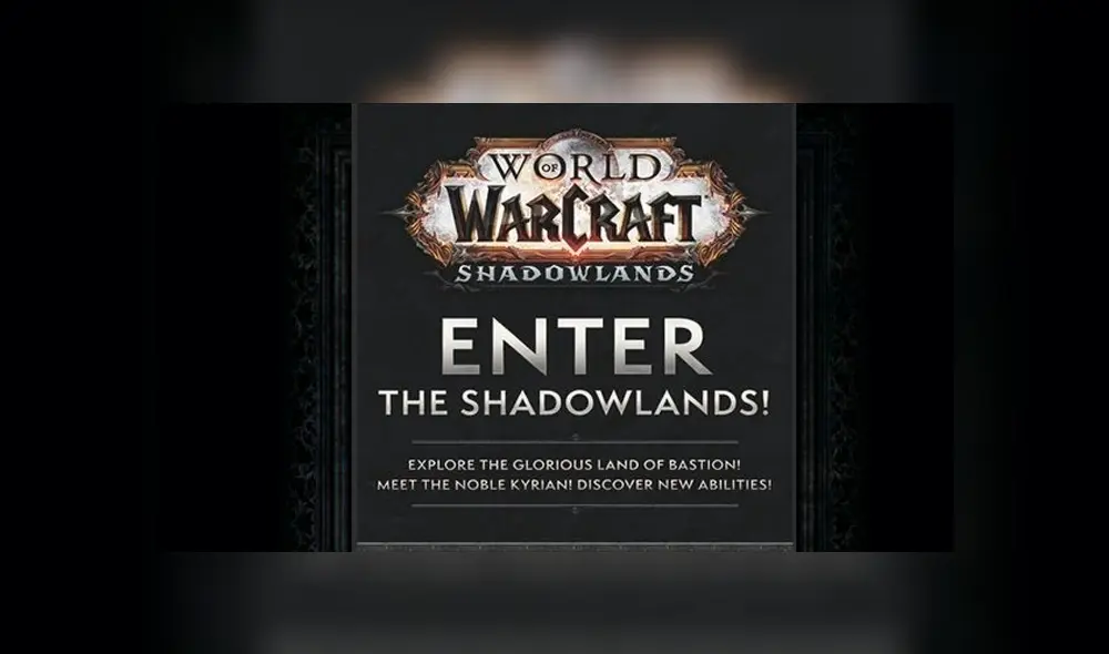World of Warcraft Shadowlands se presentaría en el BlizzCon 2019 y traería a Bolvar como Lich King.