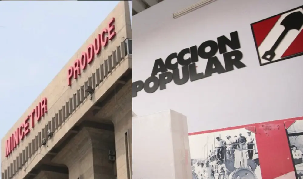 Vínculos entre Acción Popular y Produce. Foto: composición/Produce/Acción Popular