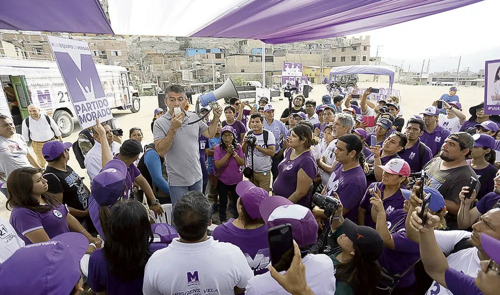 Morados. 4.181 votos. El partido convocó al 23% de afiliados. Foto: Aldair Mejía/La República