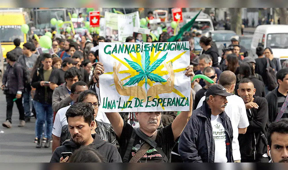 Cientos marcharon por la legalización de la marihuana para uso medicinal