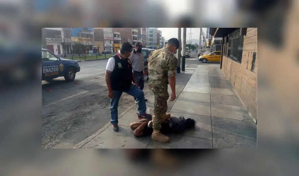 Hampón fue conducido hacia la comisaría de Laura Caller. (Foto: Policía) Hampón fue conducido hacia la comisaría de Laura Caller. (Foto: Policía)