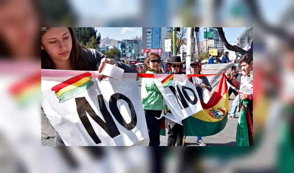 Protestas en Bolivia. Foto: AFP Protestas en Bolivia. Foto: AFP