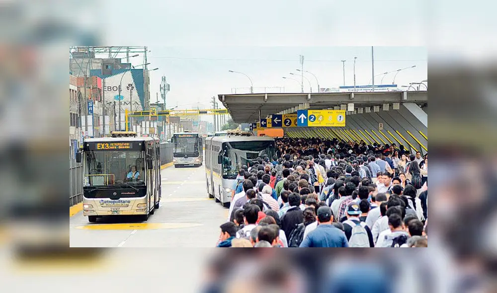 Escolares anuncian protesta en paraderos de Metropolitano de Lima. Créditos: La República.