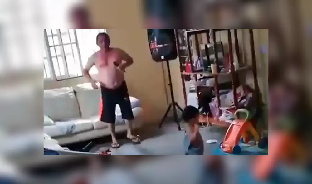 Facebook viral: padre estuvo al cuidado de su nieto y su hija los descubrió en una curiosa escena [VIDEO] 